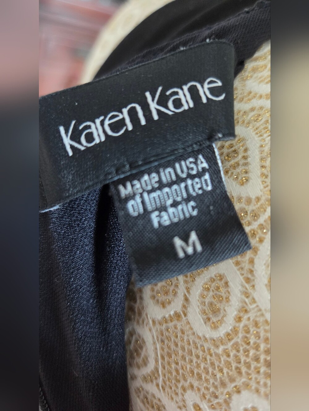 Karen Kane Travel Jersey Sleeveless Tank Black Dress Size M - Picture 3 of 5